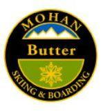 Mohan Butter Personal Achievement Award Pin.  Applies pressure to tip of skis, hop tails slightly while performing a smooth 180 spin.