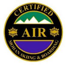 Certified Air Personal Achievement Award Pin.  Smooth take-off, go 15 feet with clean maneuver and land balanced.  Requires approved knee high jump and safety spotter.